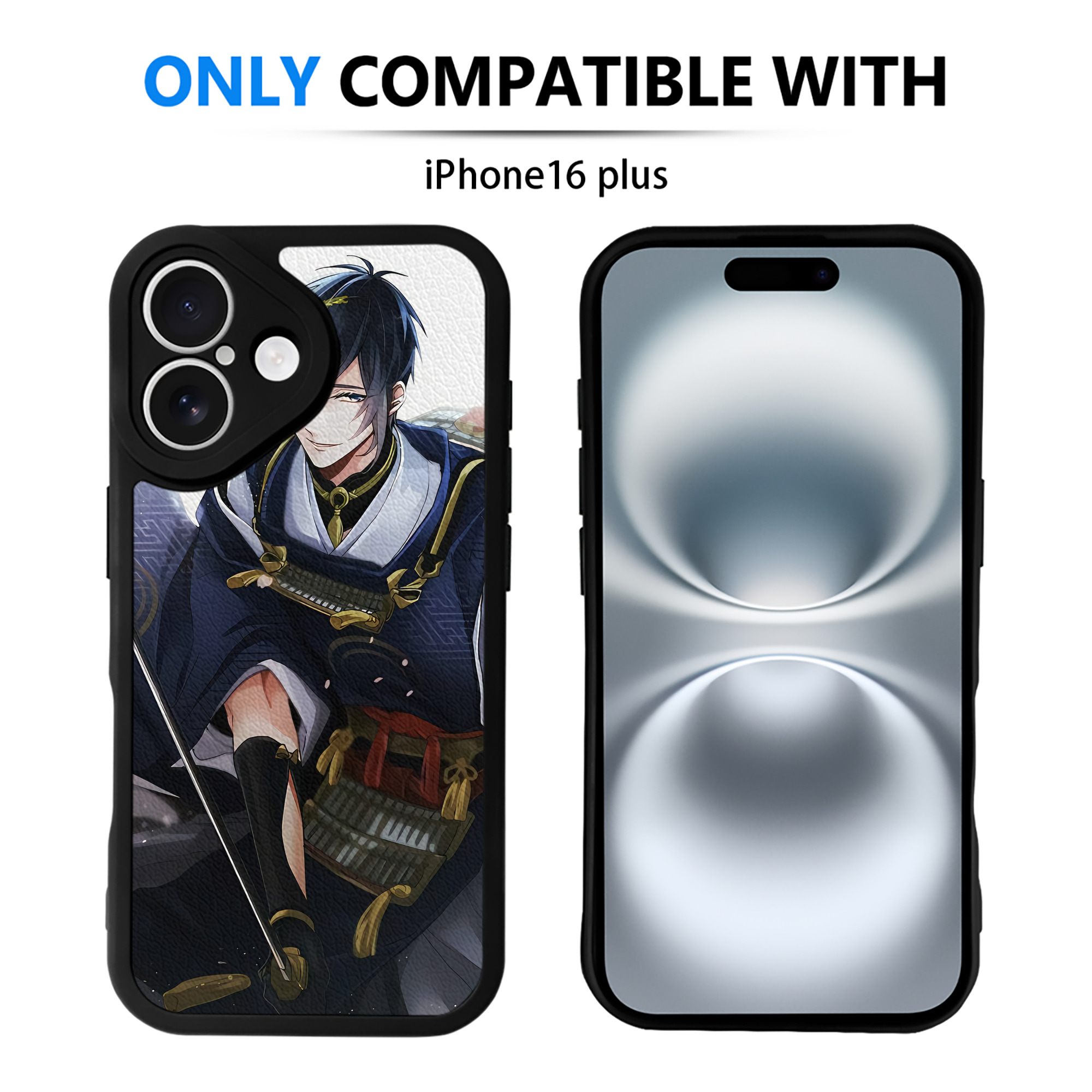 （画像用） 刀剣乱舞 Touken Ranbu 【iPhone 16シリーズ対応】シリコンスマホケース（レザー調） 材質：シリコン